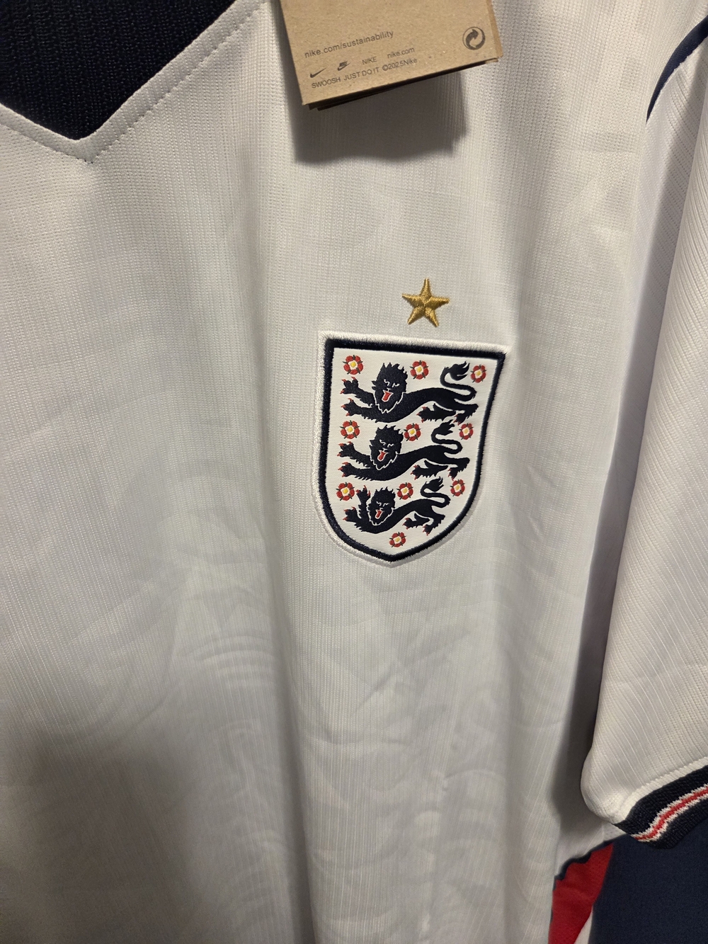 Nike England White National Team Jersey - Picture 4 of 7